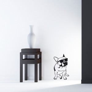 Sticker bouledogue francais