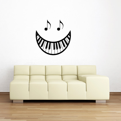 Sticker sourire clavier