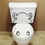 Sticker WC Hippopotame