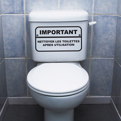 déco toilettes stickers