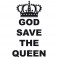 Sticker God save the queen - stickers citations & stickers muraux - fanastick.com