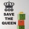 Sticker God save the queen - stickers citations & stickers muraux - fanastick.com