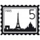 Sticker Timbre Paris - stickers paris & stickers muraux - fanastick.com