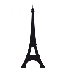 Sticker Tour Eiffel silhouette