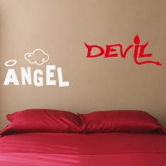  Sticker Ange et démon