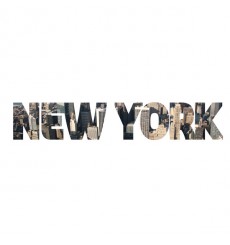 Sticker New York imprimé