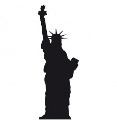 Sticker Silhouette statue liberté