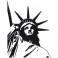 Sticker Statue de la liberté angle - stickers new york & stickers muraux - fanastick.com