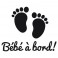 Sticker Bébé à bord pieds - stickers bébé à bord & stickers muraux - fanastick.com