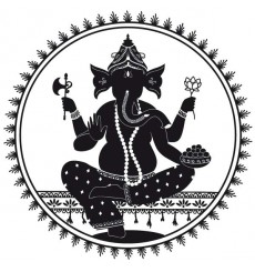 Sticker Ganesh cercle