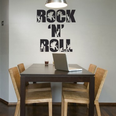 Sticker Rock 'n' roll - stickers musique & stickers muraux - fanastick.com