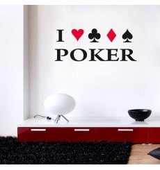 Sticker J'aime le poker