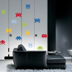  Sticker Space invaders