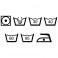 Sticker Symboles lavage - stickers salle de bain & stickers muraux - fanastick.com