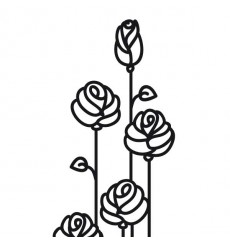 Sticker Roses modernes