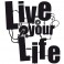Sticker Live your life - stickers design & stickers muraux - fanastick.com