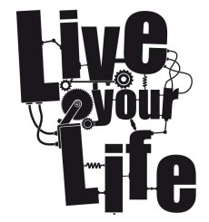 Sticker Live your life