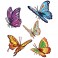 Sticker Papillons colorés - stickers animaux & stickers muraux - fanastick.com