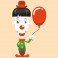 Sticker Clown ballon - stickers cirque & stickers enfant - fanastick.com