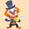Sticker Clown blagueur - stickers cirque & stickers enfant - fanastick.com