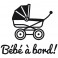 Sticker Bébé à bord landeau - stickers bébé à bord & stickers muraux - fanastick.com