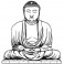 Sticker Bouddha statue - stickers monde & stickers muraux - fanastick.com