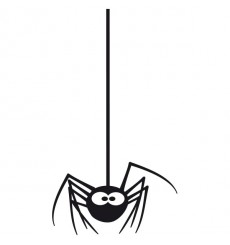Sticker Araignée suspendue