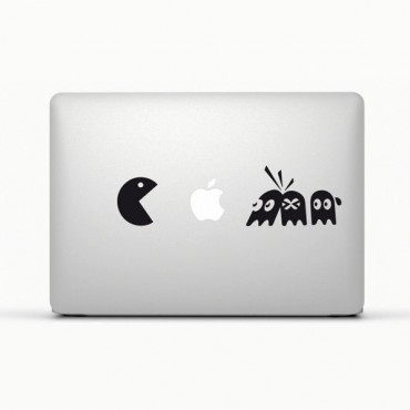 Sticker Pacman pour Macbook et Ipad - stickers macbook et ipad & stickers muraux - fanastick.com