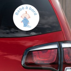  Sticker Bébé à bord garçon peluche