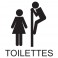 Sticker WC Signalétique toilettes - stickers porte & stickers deco - fanastick.com