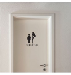 Sticker WC Signalétique toilettes