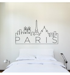 Sticker Paris sur un fil