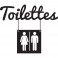 Sticker Toilettes mixte - stickers porte & stickers deco - fanastick.com