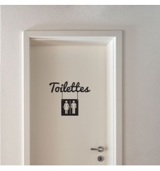 Sticker Toilettes mixte