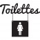 Sticker Toilettes femme - stickers porte & stickers deco - fanastick.com