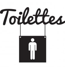 Sticker Toilettes homme