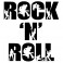 Sticker Rock and roll bicolore - stickers musique & stickers muraux - fanastick.com