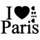 Sticker I love Paris - stickers citations & stickers muraux - fanastick.com
