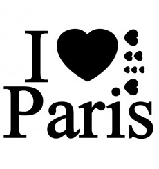 Sticker I love Paris