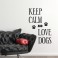 Sticker Keep Calm and Love Dogs - stickers citations & stickers muraux - fanastick.com