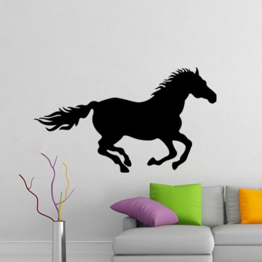 Sticker Cheval galopant - stickers animaux & stickers muraux - fanastick.com