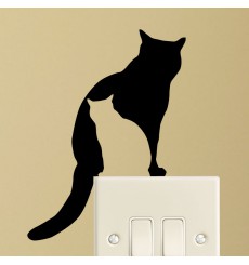 Sticker silhouettes de chats