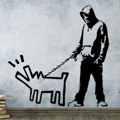  Sticker chien graffiti