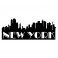 Sticker Panorama de New York - stickers new york & stickers muraux - fanastick.com