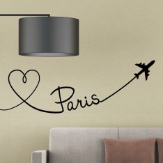 Sticker Avion trace de Paris