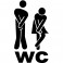 Sticker porte Figure WC 1 - stickers wc & stickers toilette - fanastick.com