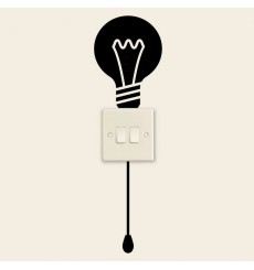 Sticker Ampoule et interrupteur