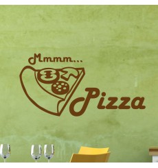 Sticker déco Mmm...Pizza