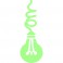 Sticker phosphorescent prise ampoule - dola & stickers muraux - fanastick.com