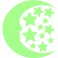Sticker phospho lune et étoiles - dola & stickers muraux - fanastick.com